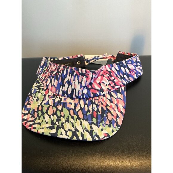 NWT Talbots Women’s Visor, Printed Cotton Adjustable, Foldable, Golf Tennis NEW - Picture 2 of 9